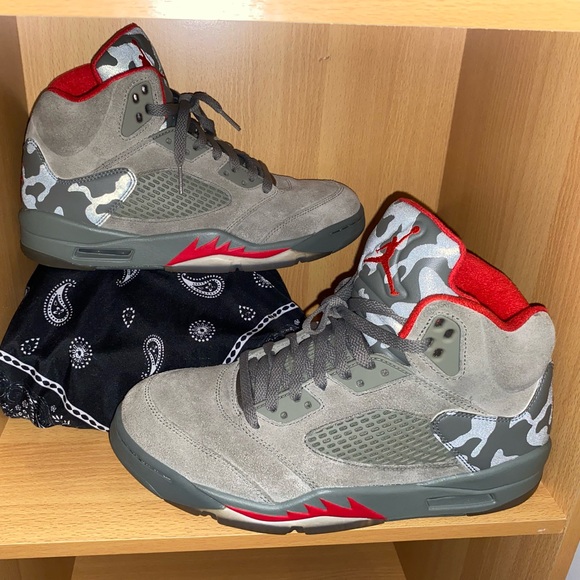 Jordan Other - Mens Air Jordan 5 Retro “P51 Camo”  (2017) Size 9.5